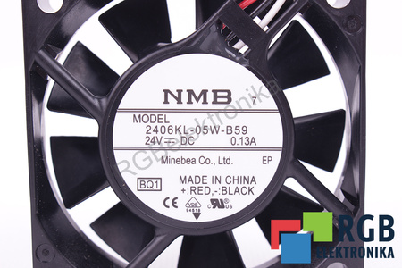 A90L-0001-0506#105 FANUC 2406KL-05W-B59 60X60X15MM, 24V, 0.13A VENTILATEUR