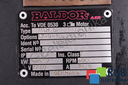 BSM6R-21-75-B5 BALDOR STATOR