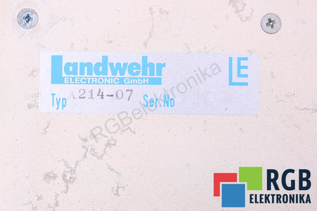 A214-07 LANDWEHR