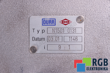 N15010131 DURR I=9 RÉDUCTEUR