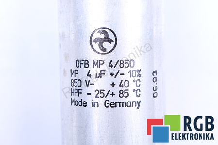 CONDENSATEUR GFPMP4/850 4UF, 850V