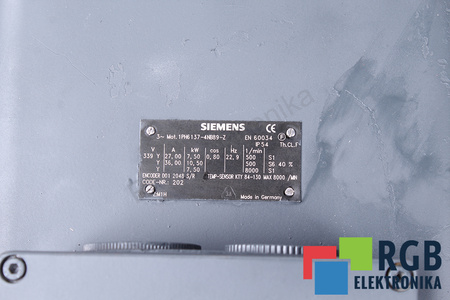 1PH6137-4NB89-Z SIEMENS AC MAIN SPINDLE MOTOR 1PH6