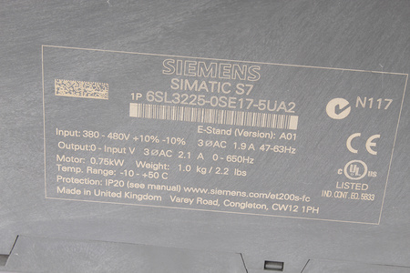 6SL3225-0SE17-5UA2 SIEMENS SIMATIC ET200S