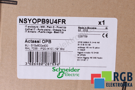 NSYOPB9U4FR SCHNEIDER ELECTRIC IP20 BOÎTIER
