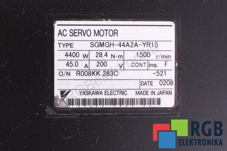 SGMGH-44A2A-YR15 YASKAWA