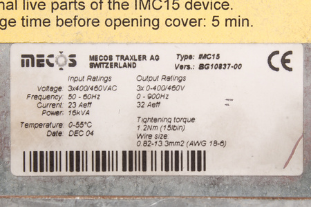IMC15 MECOS TRAXLER BG10837-00