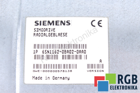 6SN1162-0BA02-0AA0 SIEMENS VERSION A SIMODRIVE 611