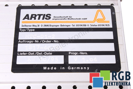 MTC-D1-2 ARTIS