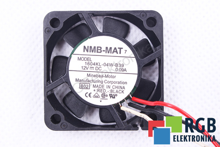 1604KL-04W-B39 NMB TECHNOLOGIES B02 40X40X10MM, 12V, 0.09A VENTILATEUR
