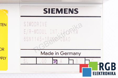 6SN1145-1BA00-0BA0 SIEMENS PLAQUE ARRIERE
