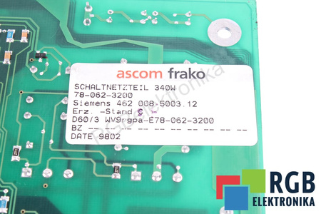 78-062-3200 ASCOM 462008.5003.12 POUR PIÈCES