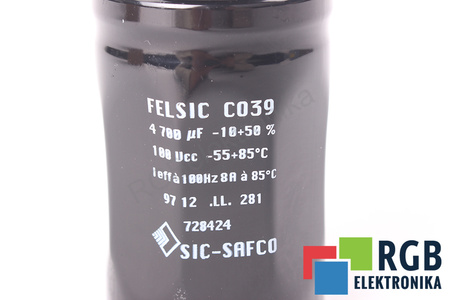 CONDENSATEUR 4700UF 100V SIC-SAFCO FELSIC C039