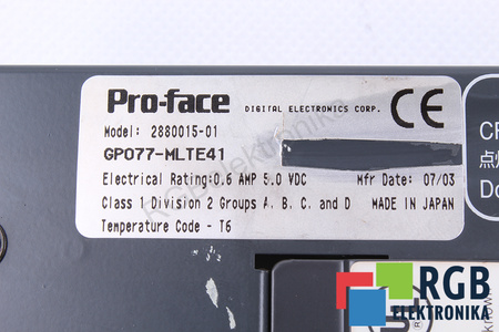 GP077-MLTE41 PRO-FACE 2880015-01 POUR GP477R-EG41-24VP