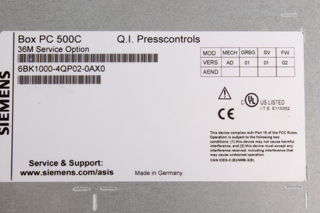 6BK1000-4QP02-0AX0 SIEMENS SIMATIC BOX PC 500