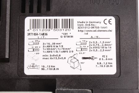 3RT1054-1AB36 SIEMENS SIRIUS 24V CONTACTEUR