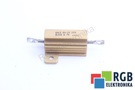 RÉSISTANCE RH-25 DALE 8.06 KOHM 8.06KOHM, 25W