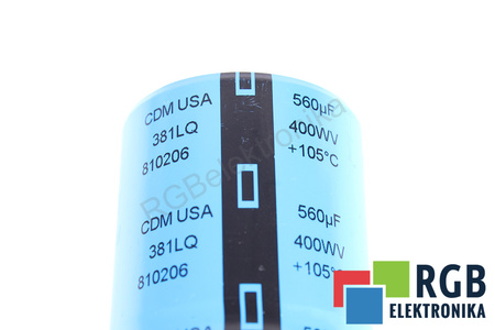 CONDENSATEUR 381LQ CDM USA 560UF, 400V