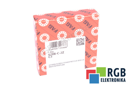 6208-C-2Z-C3 FAG 40X80X18 ROULEMENT