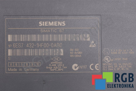 6ES7432-1HF00-0AB0 SIEMENS SIMATIC S7-400