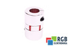 YH10-46-24-24-70 D=46MM D1=D2=24MM L=70MM ALUMINIUM ACCOUPLEMENT ÉLASTIQUE A MÂCHOIRES