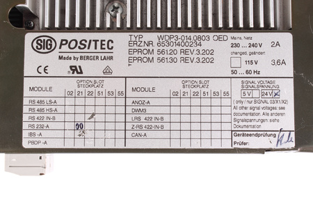 WDP3-014.0803 BERGER LAHR POSITEC