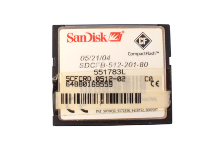 SDCFB-512-201-80 SANDISK 5CFCRD.0512-02 MÉMOIRE FLASH NAND