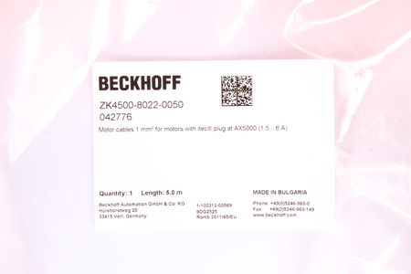 CÂBLE ZK4500-8022-0050 BECKHOFF 5M