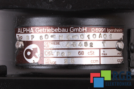 SP60-M1-010A02 ALPHA GETRIEBEBAU RÉDUCTEUR
