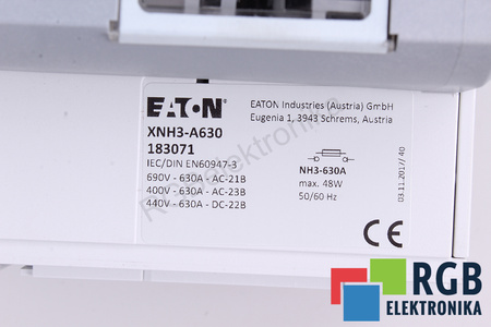 HXNH630/1 EATON IDT BOÎTIER DE FUSIBLE
