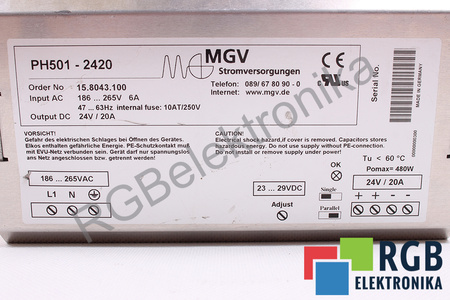 PH501-2420 MGV 15.8043.100