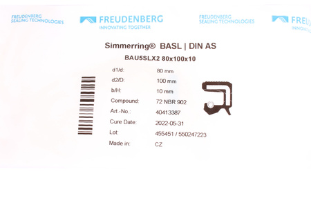 BAU5SLX2 FREUDENBERG 72NBR902 JOINT SPI