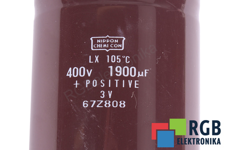 CONDENSATEUR 67Z808 NIPPON LX 105 1900UF, 400V