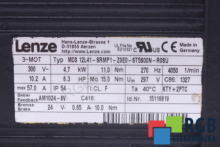 MCS12L41-SRMP1-Z0E0-ST5S00N-R0SU LENZE STATOR