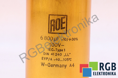 CONDENSATEUR DIN41240LL ROE 6800UF, 100VDC