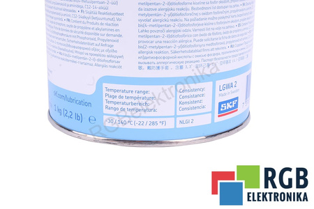 LGWA 2/1 SKF GRAISSE POUR ROULEMENTS A FORTES CHARGES