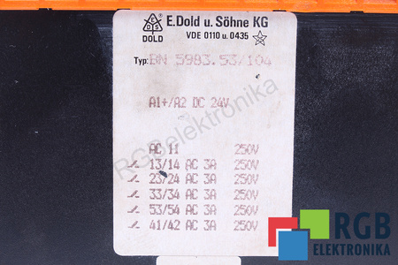 BN5983.53/104 DOLD RELAIS DE SÉCURITÉ