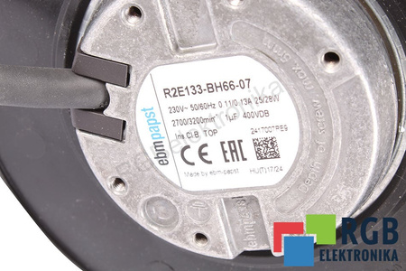 R2E133-BH66-07 EBM PAPST R2E133-BH66-07 230V, 13A, 1-F VENTILATEUR