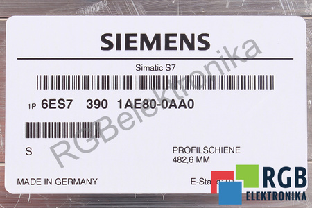 6ES7390-1AE80-0AA0 SIEMENS SIMATIC S7-300 482.6MM RAIL DE MONTAGE