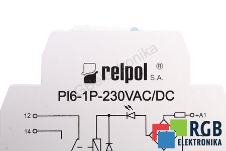 PI6-1P-230VAC/DC (CE) RELPOL RELAIS