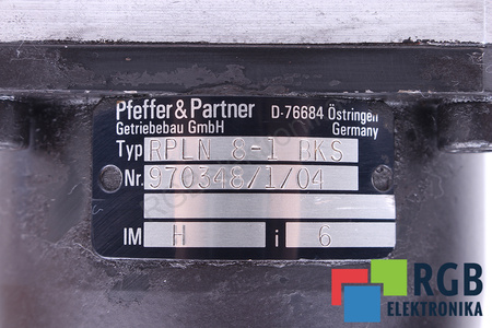 RPLN8-1BKS PFEFFER&PARTNER RÉDUCTEUR