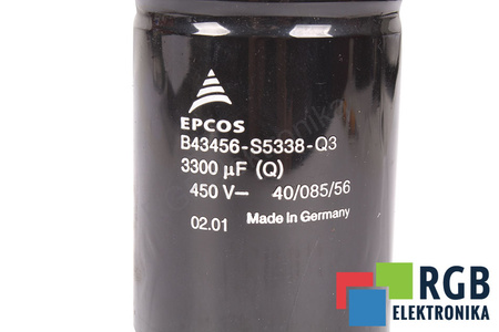 CONDENSATEUR B43456-S5338-Q3 EPCOS 3300UF, 450V, 60X110MM