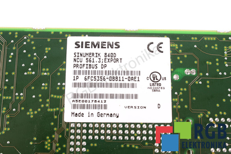 6FC5356-0BB11-0AE1 SIEMENS VERSION D SINUMERIK 840DE NCU 561.3