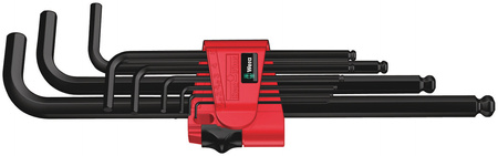 JEU DE CLÉS MÂLES COUDÉES, SYST. MÉTRIQUE, BLACKLASER, 9 PIECES 05022086001 WERA 950/9 HEX-PLUS 6
