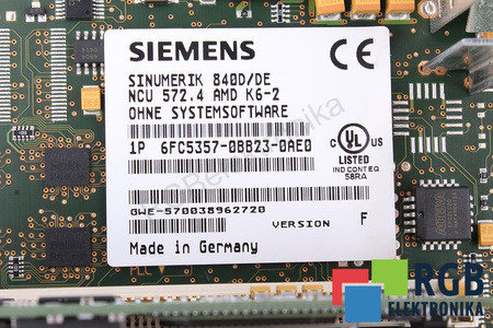 6FC5357-0BB23-0AE0 SIEMENS SINUMERIK 840D/840DE NCU 572.4 VERSION F