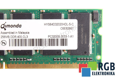 HYS64D32020HDL-5-C QIMONDA PC3200S-3033-1-A1 256MB POUR PIÈCES