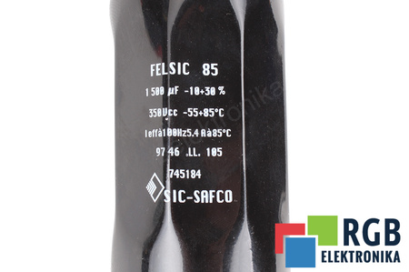 CONDENSATEUR FELSIC85 SIC-SAFCO 1500UF, 350V