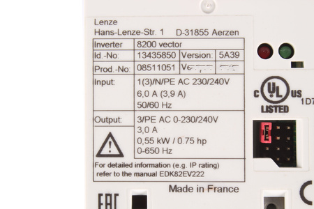 E82EV551_2C LENZE 13435850 8200VECTOR