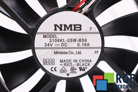 3106KL-05W-B59 NMB TECHNOLOGIES 80X80X15MM, 24V, 0.16A VENTILATEUR