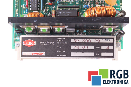 5980029 HERION PQ03 0790403D POUR PIÈCES