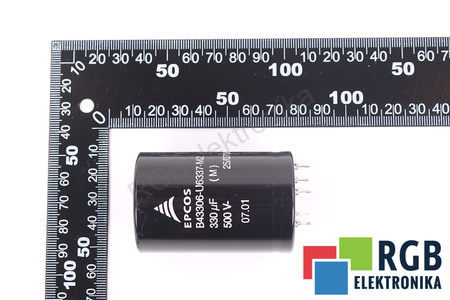 CONDENSATEUR B43306-U6337-M2 EPCOS 25/070/56 330UF, 500VDC